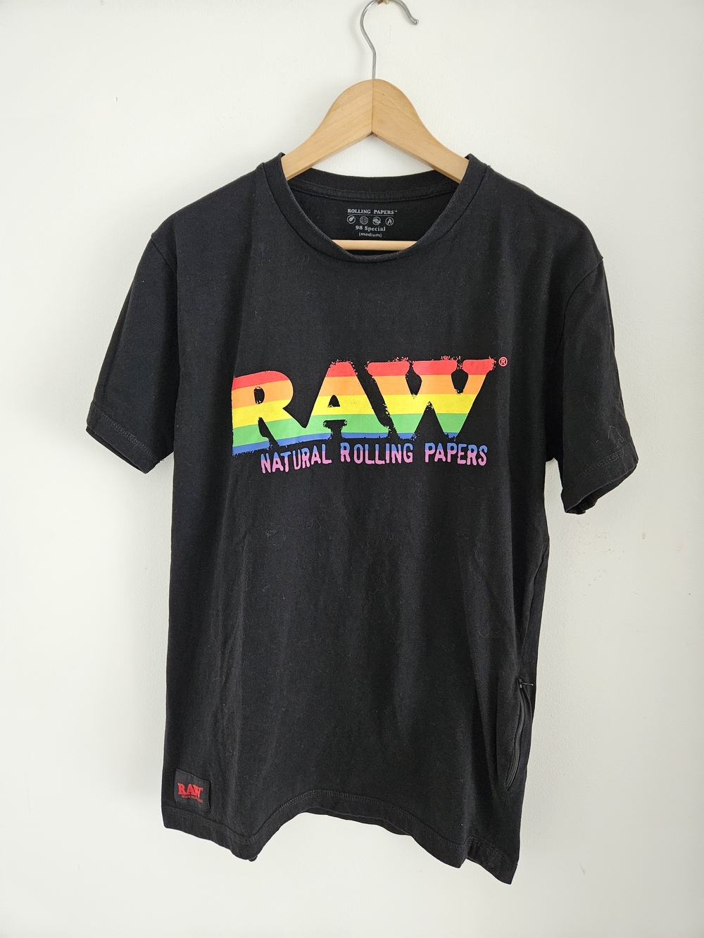 RAW Rolling Papers Shirt Mens Medium 420 Pocket